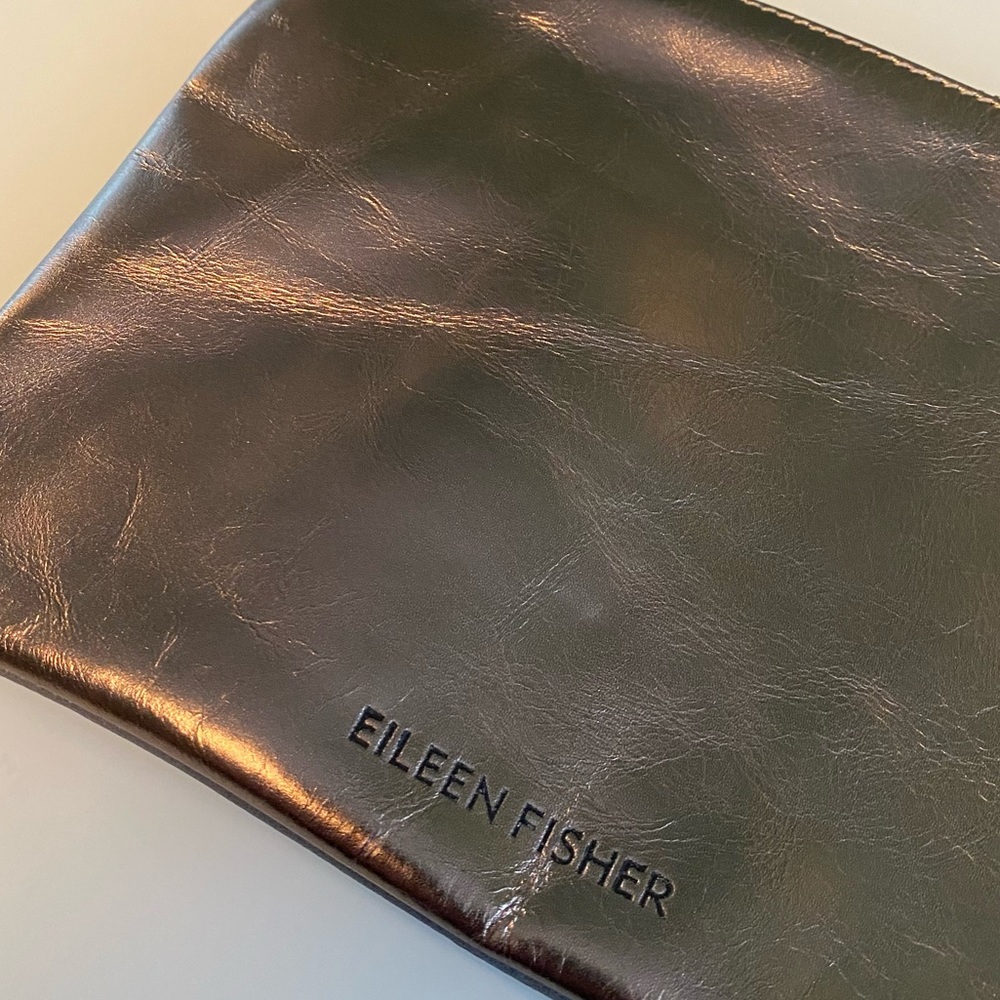 Eileen Fisher leather pouch